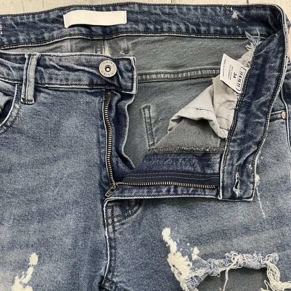 KDNK 11 4 14 11 Woman's 34 Distressed Paint Skinny Stretch Denim Jeans - Picture 5 of 11